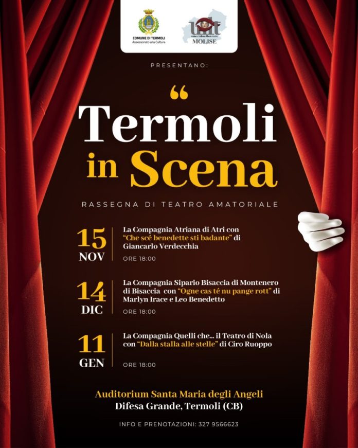“Termoli in scena”: nuova rassegna all’insegna del teatro e del divertimento