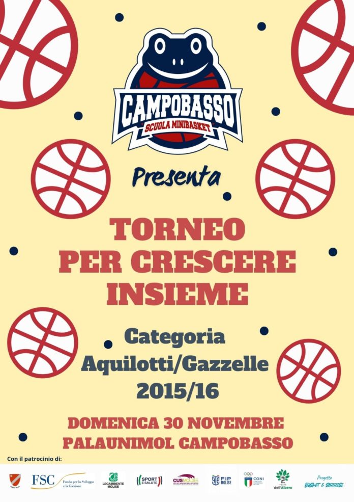 Basket, torneo ‘Per Crescere insieme’, domenica al Cus Molise