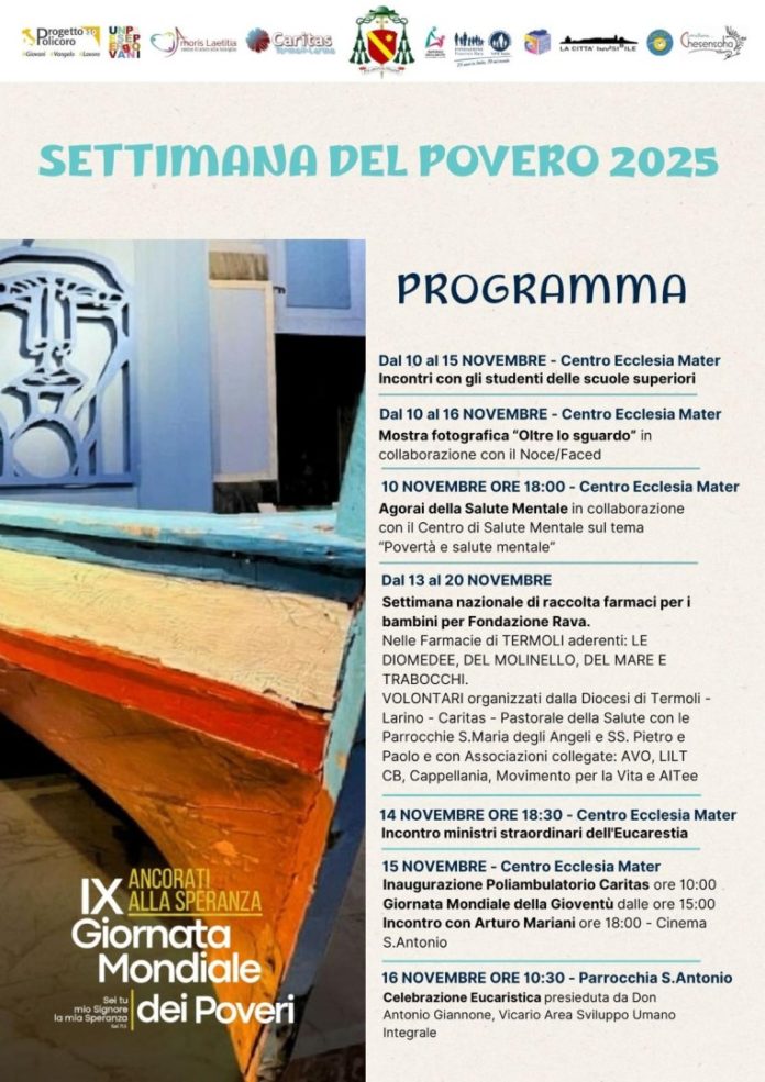Termoli: presentazione della settimana del povero 2025