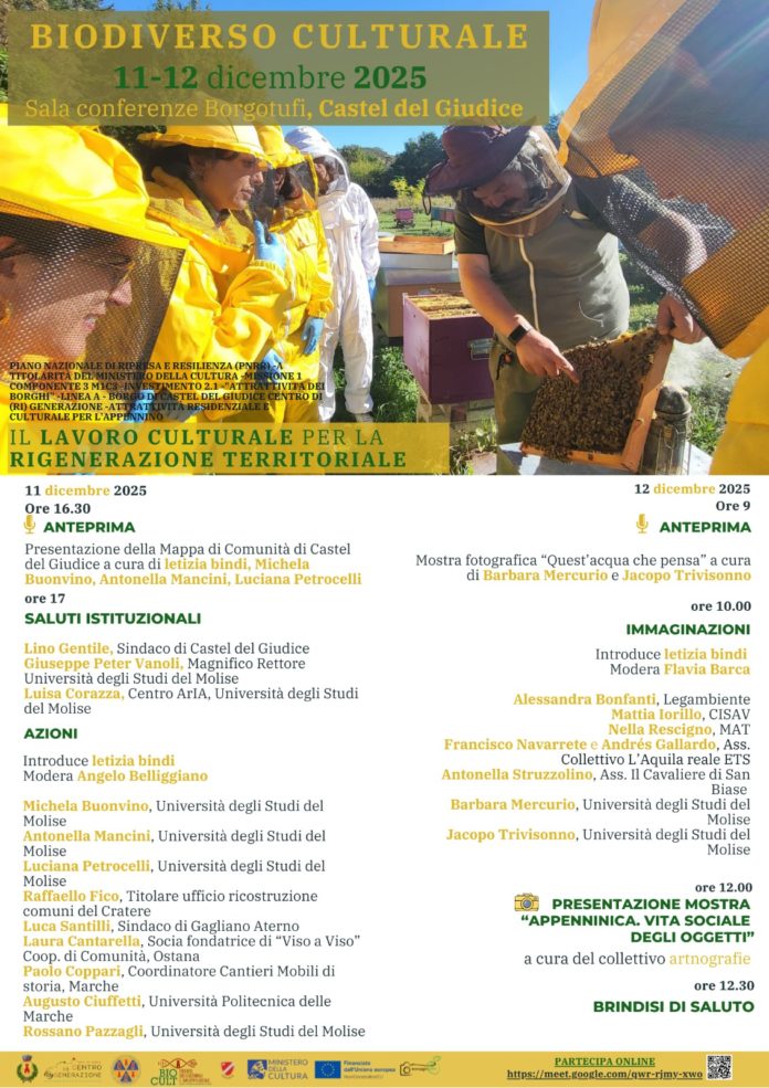 “Biodiverso Culturale”, dibattito a Castel del Giudice