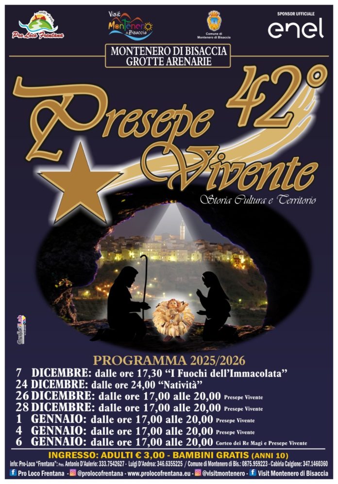 42ª edizione del Presepe vivente di Montenero di Bisaccia