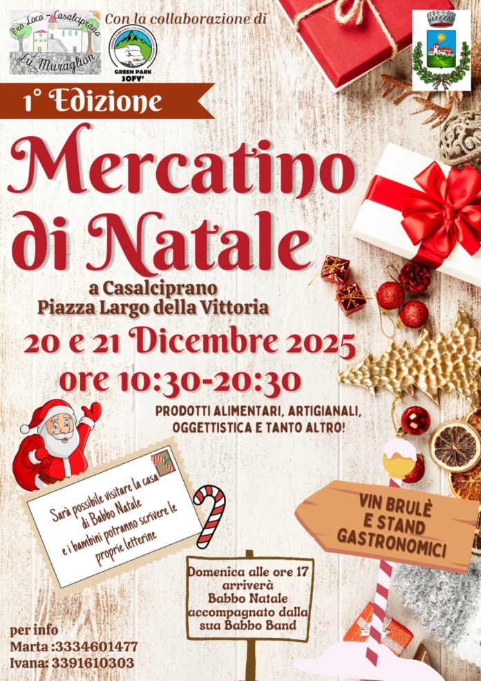 Casalciprano, prima edizione del Mercatino di Natale