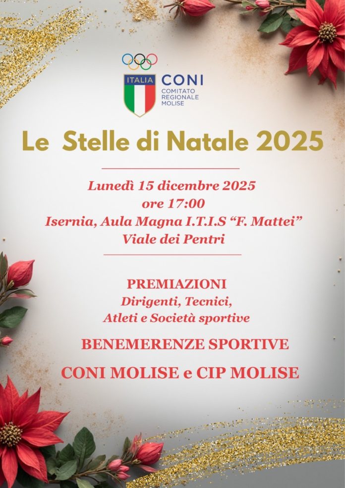 Stelle di Natale del CONI Molise:due giornate per celebrare lo sport regionale