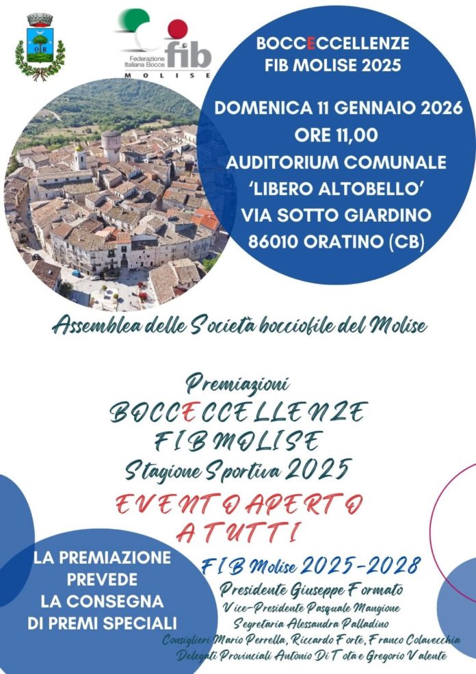 Bocce, a Oratino le premiazioni delle eccellenze 2025 e le finali di coppa