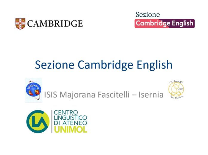 Isernia, all’Isis Majorana-Fascitelli nasce la sezione Cambridge English