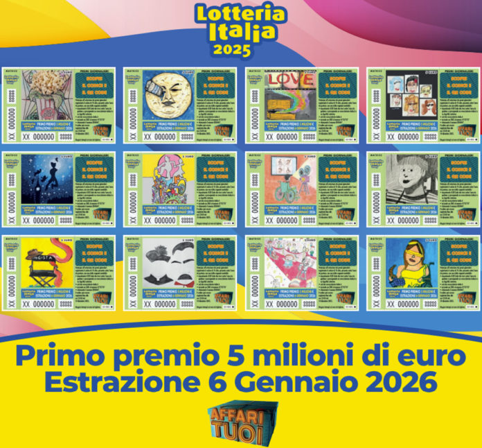 Lotteria Italia, Molise unica regione senza biglietti vincenti