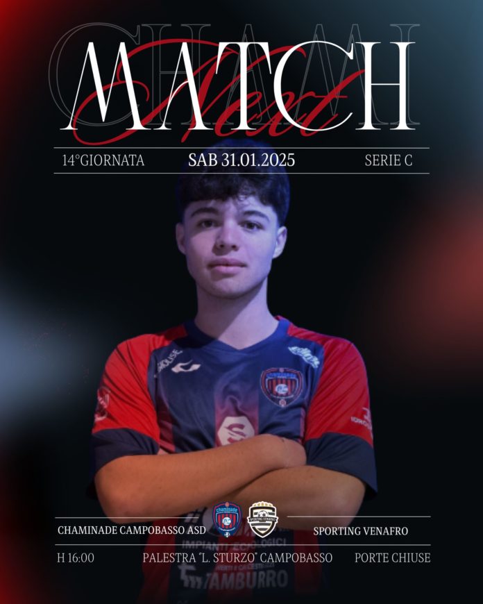 Futsal, C1, Chaminade: Cinelli presenta la gara contro lo Sporting Venafro.