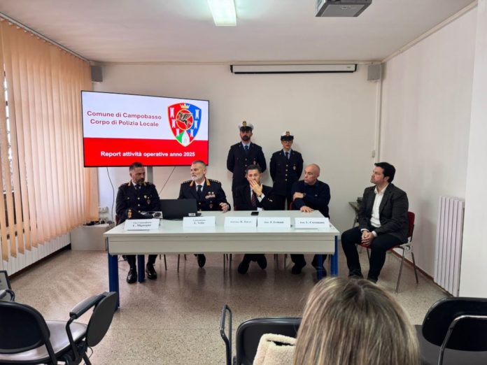 Campobasso, Polizia Locale illustra dati attività 2025