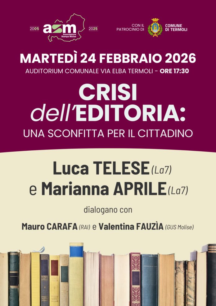 Termoli: convegno sull’editoria con Luca Telese e Marianna Aprile