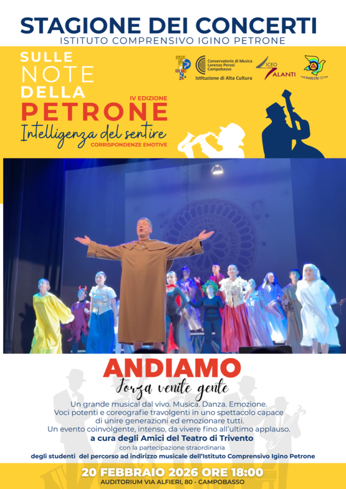 Campobasso, in scena alla “Petrone” il musical “Andiamo”