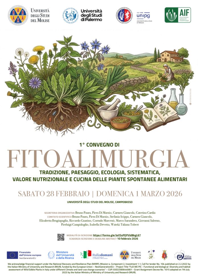 All’Unimol il primo convegno annuale di Fitoalimurgia domani e dopodomani