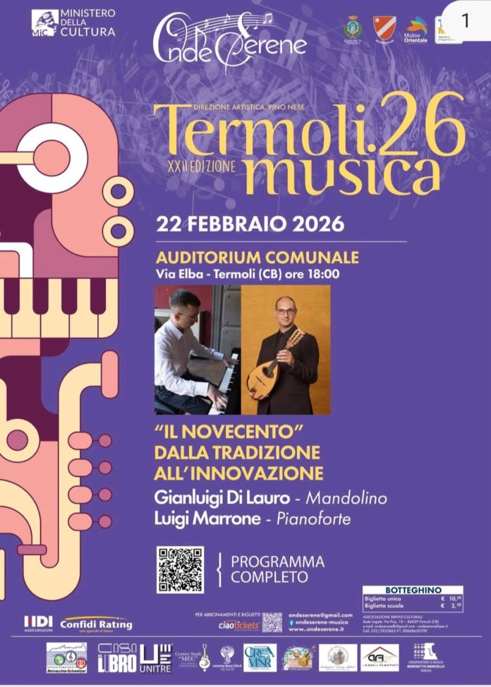 Concerto Termoli Musica: Gianluigi Di Lauro- Luigi Marrone