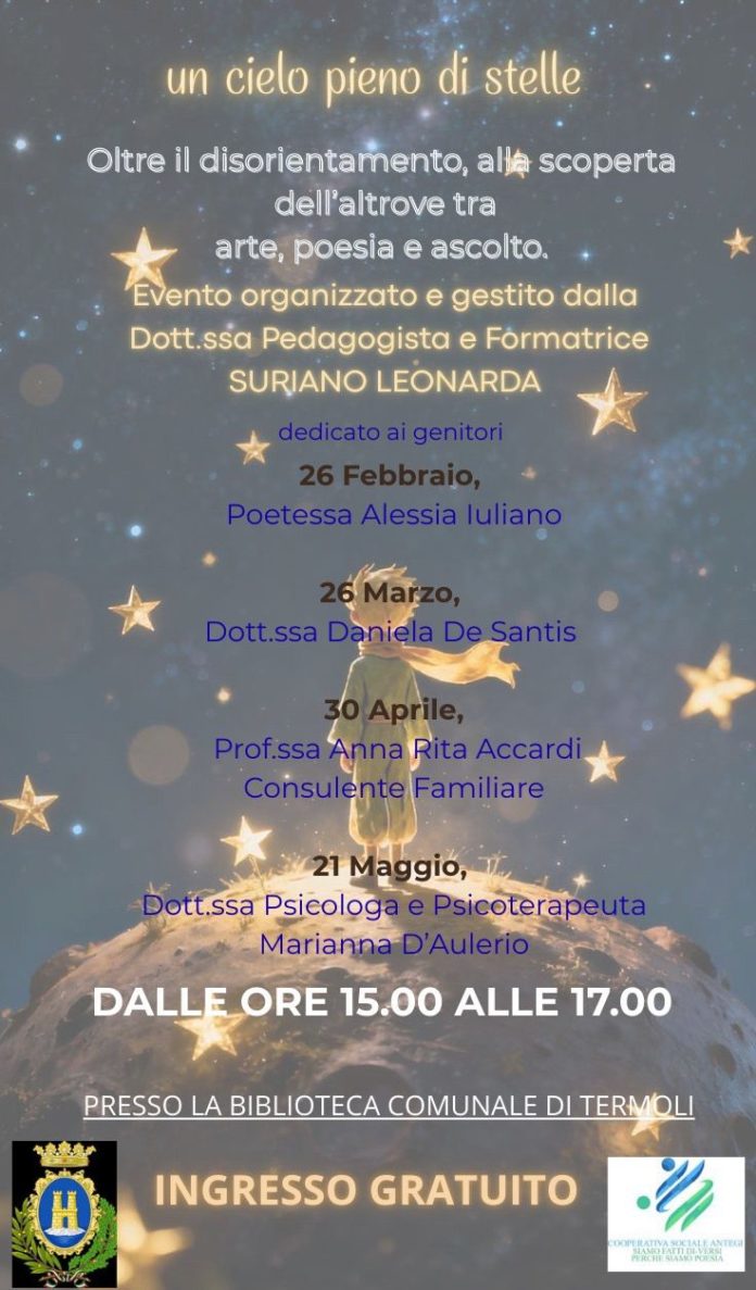 Termoli, in biblioteca il ciclo “Un cielo pieno di stelle”