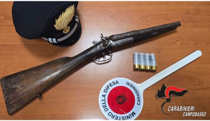 Trivento: aveva un fucile clandestino in casa, arrestato 55 enne
