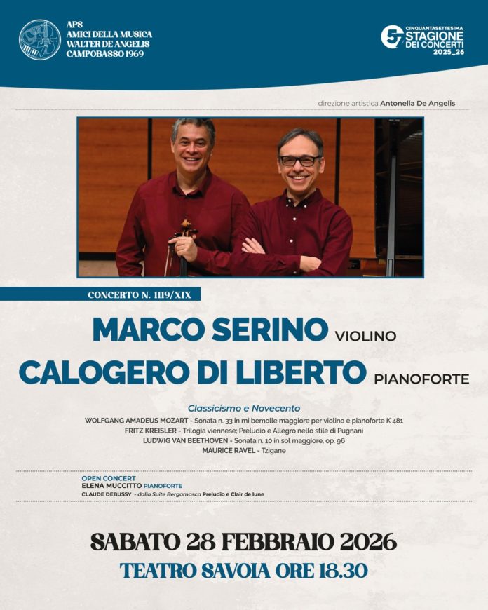 Teatro Savoia: concerto “Classicismo e Novecento”