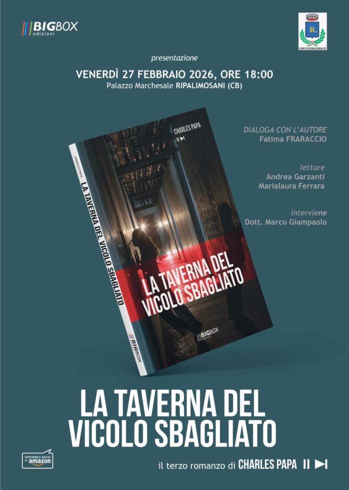 La taverna del vicolo sbagliato: il nuovo romanzo di Charles Papa