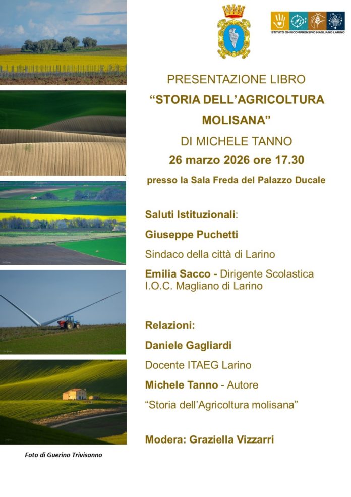 A Larino la presentazione del libro “Storia dell’agricoltura molisana”