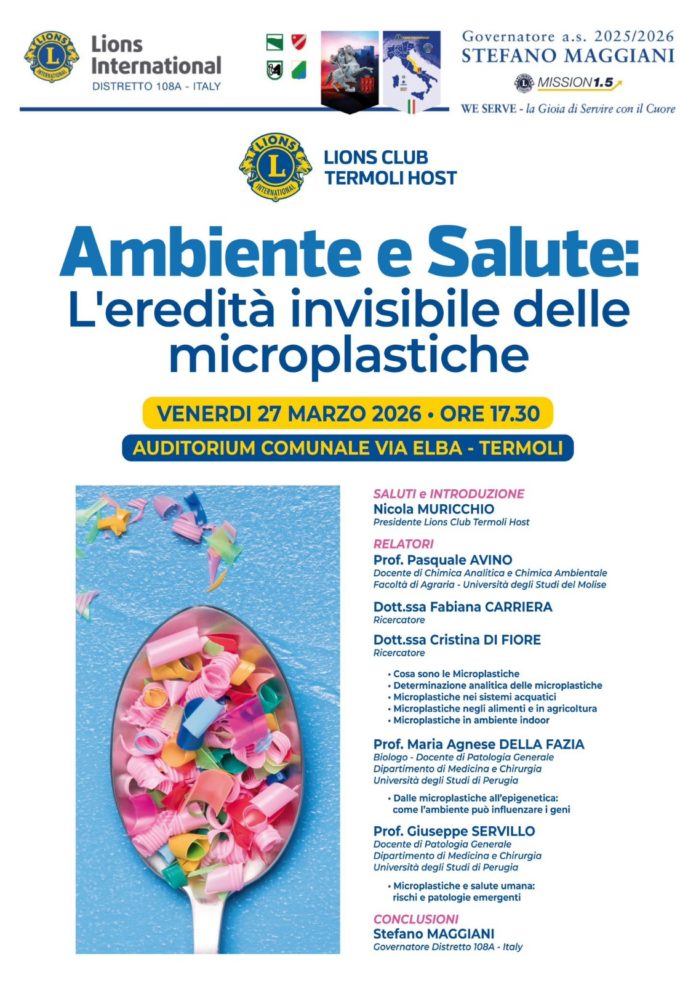 Ambiente e salute: a Termoli convegno sulle microplastiche