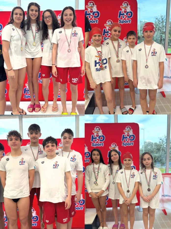 Nuoto, Molise Swim Cup, pioggia di medaglie per gli Esordienti dell’H2O