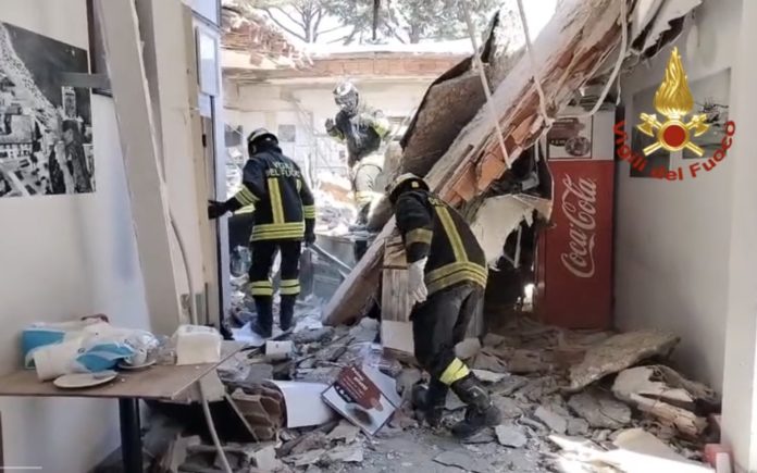 Crollo a Termoli, parla il titolare: “Grazie a tutti, sono acciaccato ma vivo”