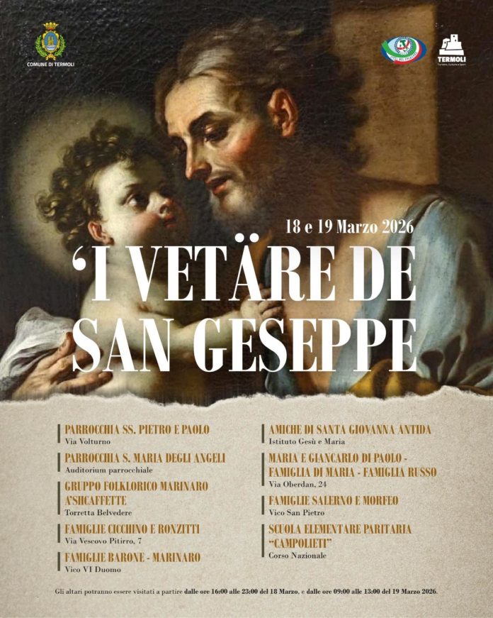 A Termoli il 18 e il 19 marzo tornano gli altari di San Giuseppe