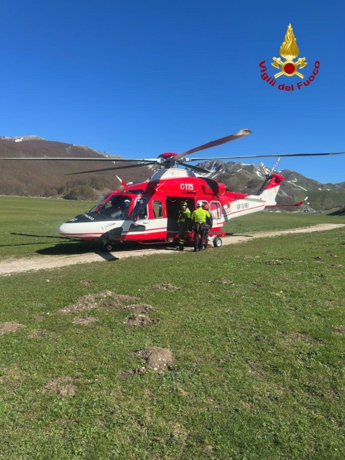 Campitello Matese, Vigili del Fuoco recuperano escursionista in difficoltà