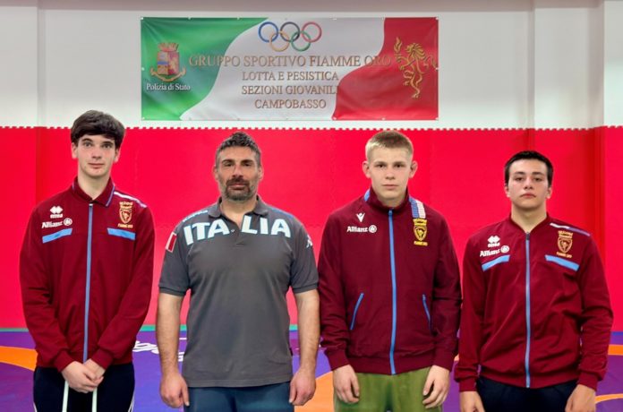 Lotta, tre giovani delle Fiamme Oro Campobasso convocati in Nazionale