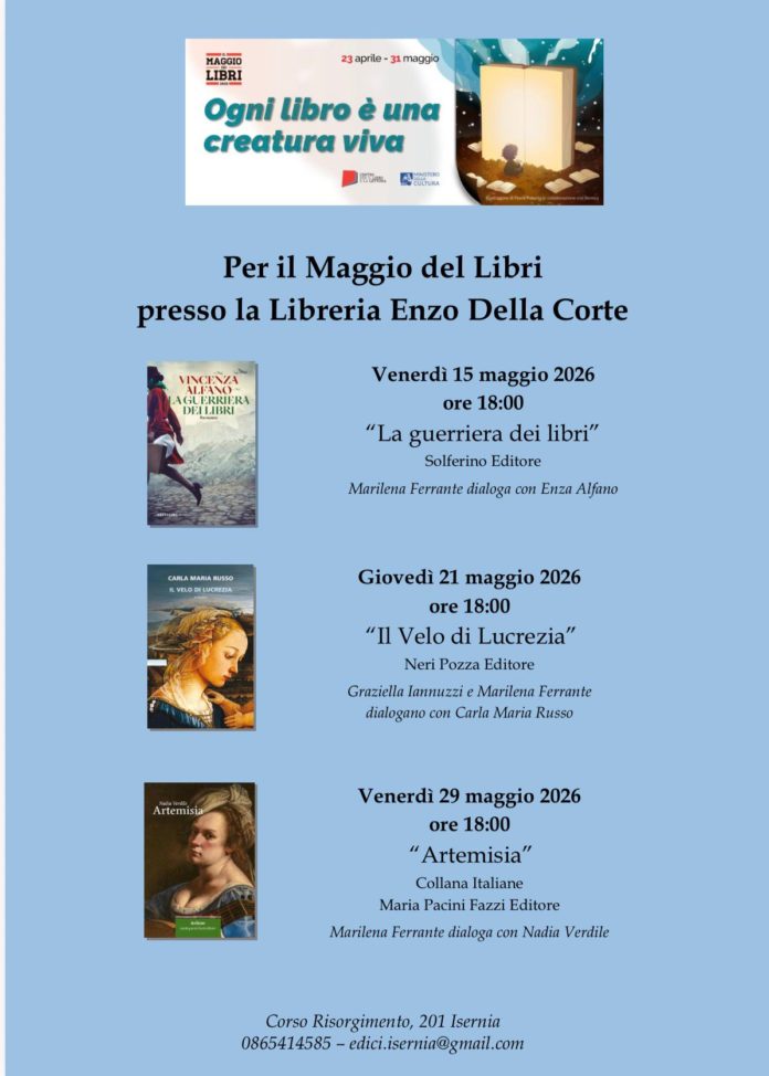 “Il maggio dei libri”: ricco programma di appuntamenti a Isernia