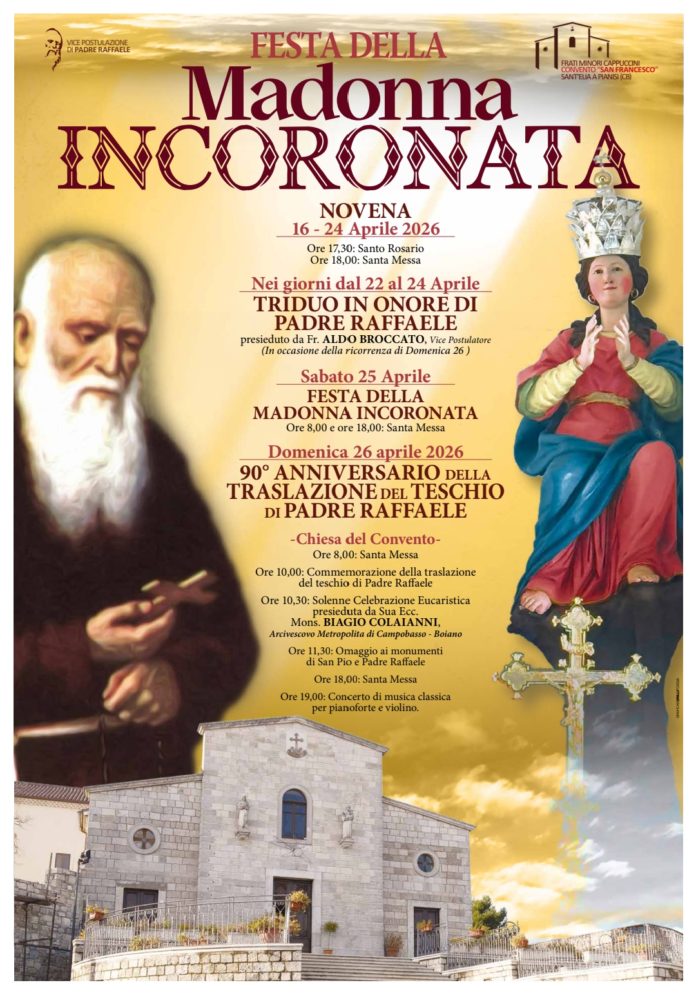 Sant’elia a Pianisi, celebrazioni per ricordare Padre Raffaele