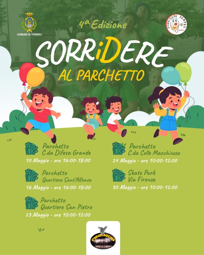 A Termoli torna “Sorridere al parchetto”: 5 giornate per divertirsi