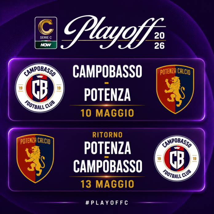 C, Play Off, Campobasso – Potenza, domenica gara 1 al Molinari. Le news