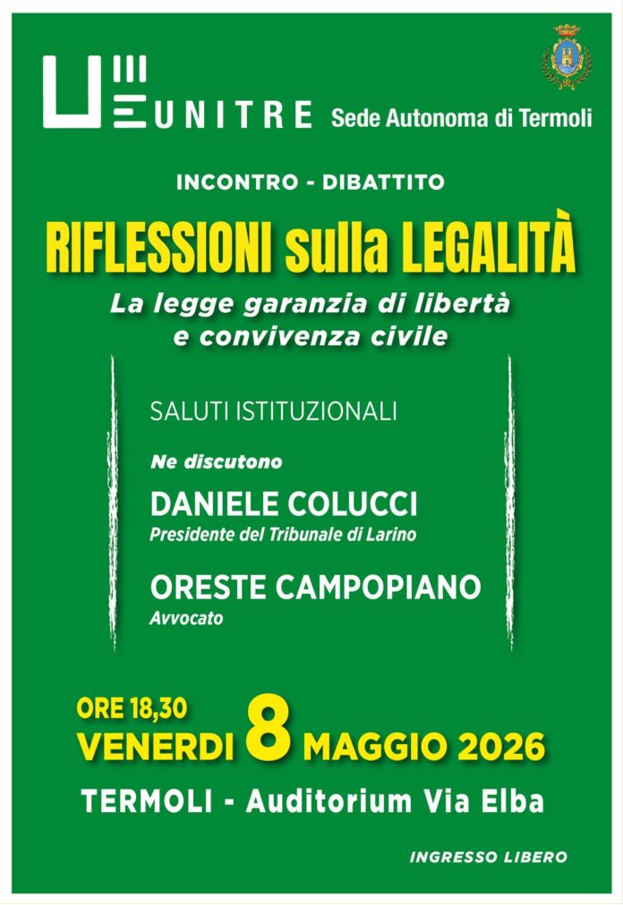 Termoli: convegno sulla legalità organizzato da Unitre