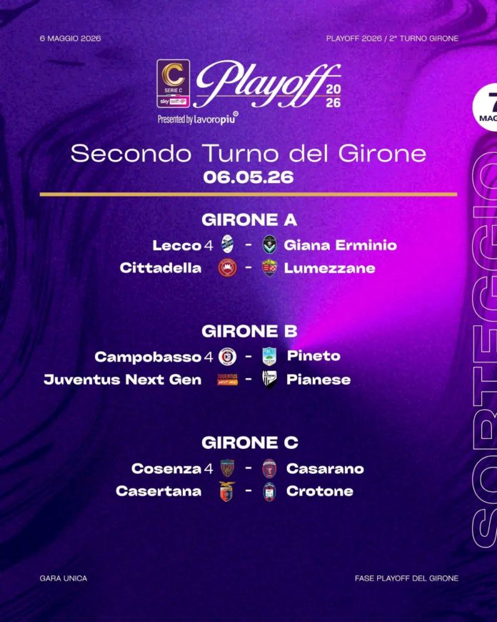 C, Play Off, risultati del primo turno. Mercoledì Campobasso – Pineto