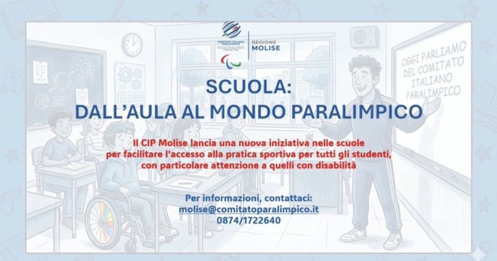 CIP Molise, al via il progetto “Dall’aula al mondo paralimpico”