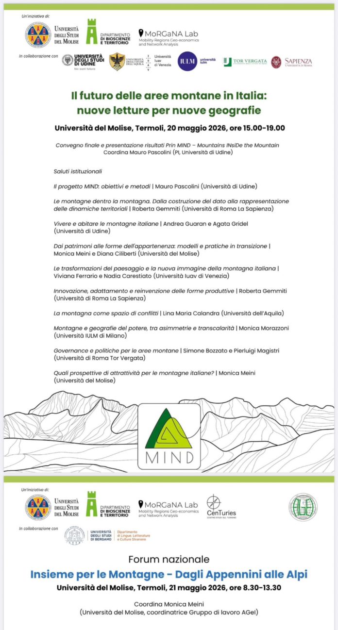 UniMol, a Termoli il Forum nazionale sul futuro delle aree montane
