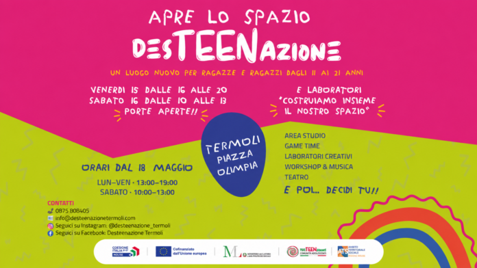 Termoli: apre lo spazio “Desteenazione”