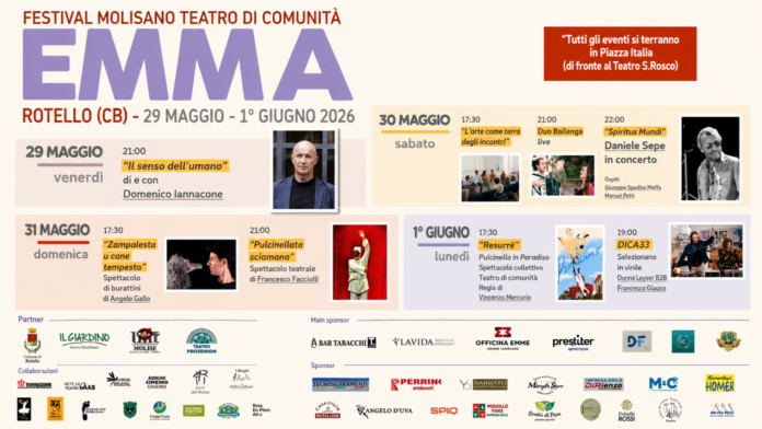 Dal 29 maggio al 1° giugno torna il festival “EMMA” a Rotello
