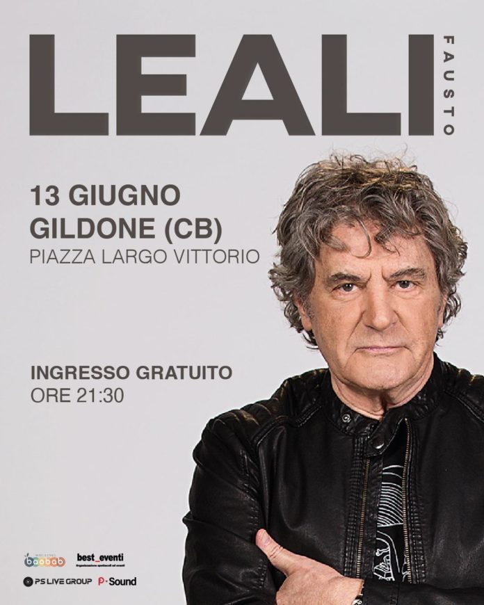 Il 13 giugno Fausto Leali a Gildone