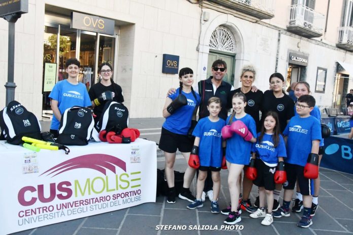Cus Molise presente alla Giornata dello Sport con la squadra di gym boxe