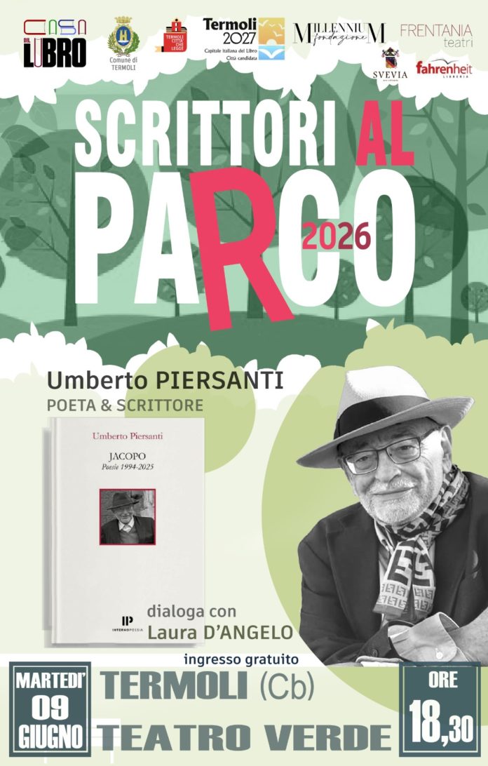 Termoli: Scrittori al parco ospita lo scrittore Umberto Piersanti