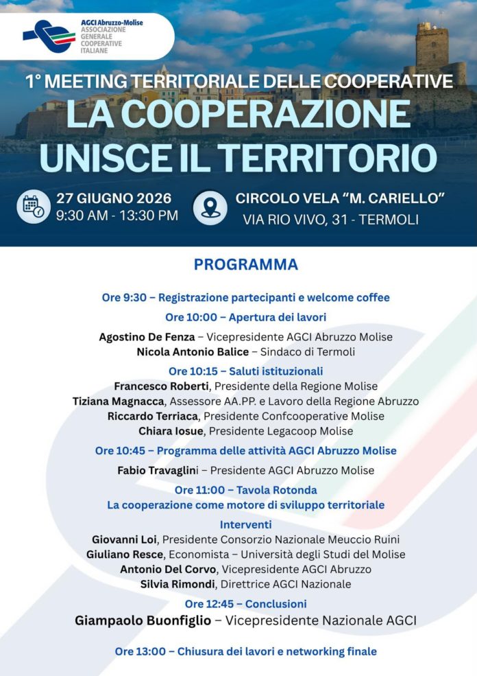 Termoli: cooperazione che unisce il territorio. Incontro AGCI