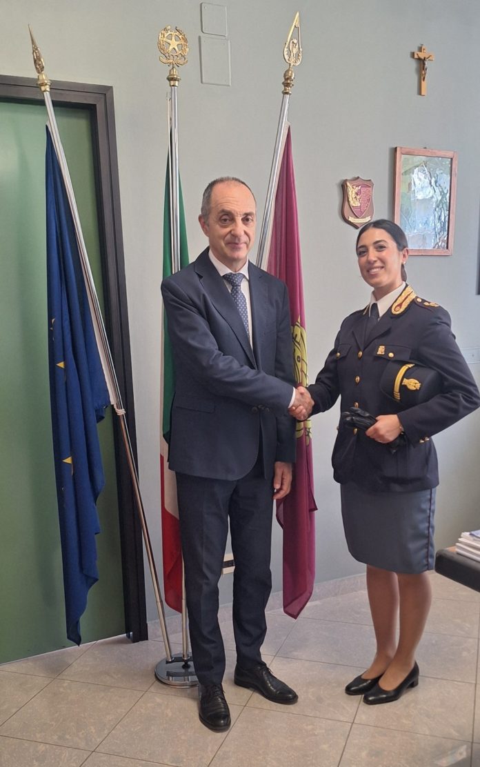 Campobasso: Nuovo Commissario di Polizia Cettina Liotti accolta dal Questore