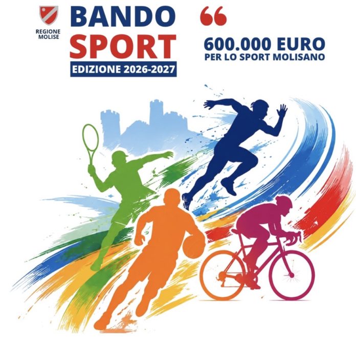 Bando Sport Regione Molise, prorogati i termini: domande fino al 29 giugno