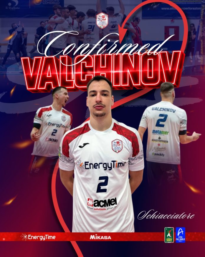 Volley, A3, EnergyTime Spike Devils, Valchinov resta ed alza la posta
