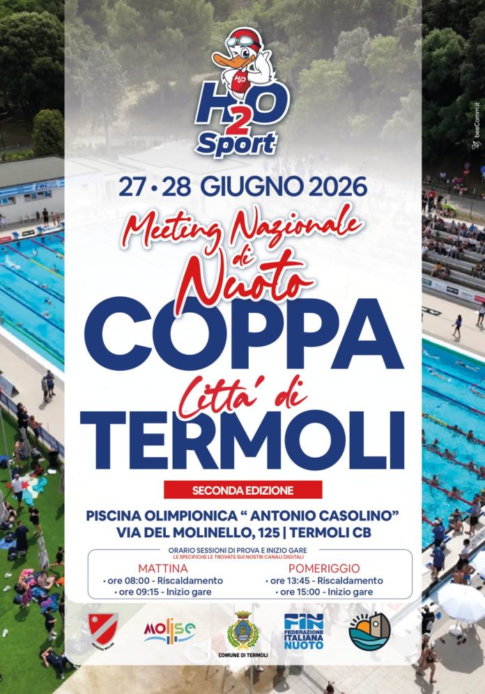 Nuoto, Coppa Città di Termoli, mercoledì la presentazione del meeting