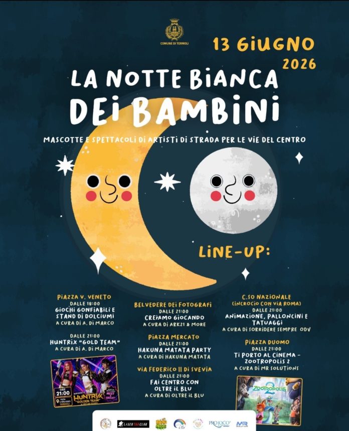 Termoli: torna la notte bianca dei bambini