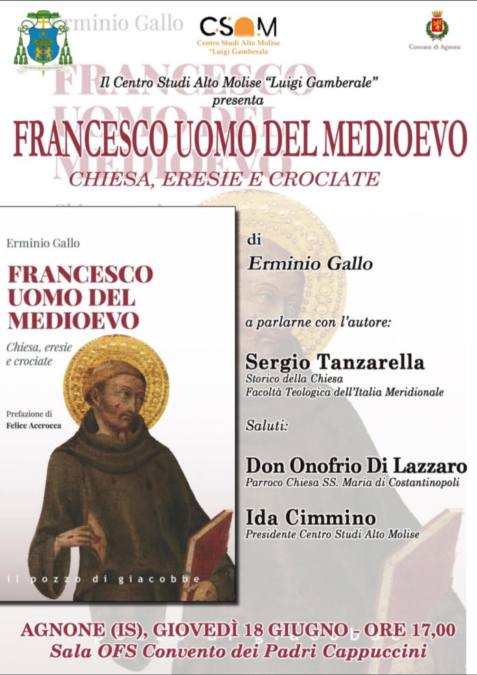 Diocesi di Trivento, la presentazione del libro Francesco uomo del Medioevo