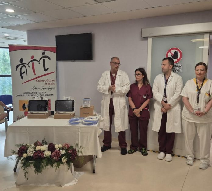 Responsible: l’AIL dona nuove attrezzature al reparto di Ematologia