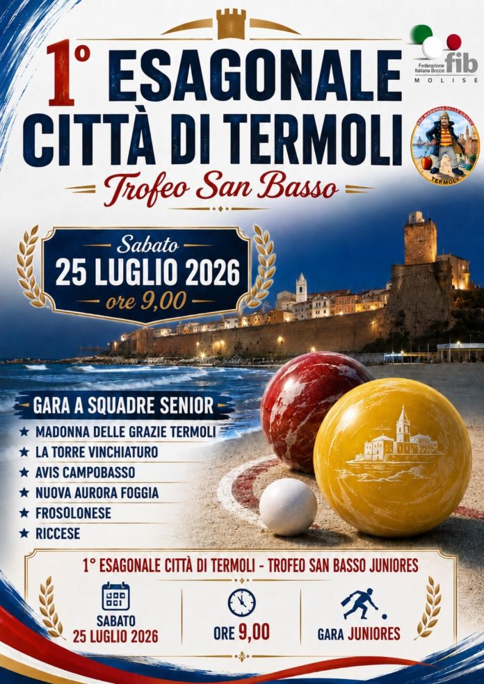 Bocce, nasce il Trofeo San Basso: a Termoli il primo Esagonale con 6 squadre