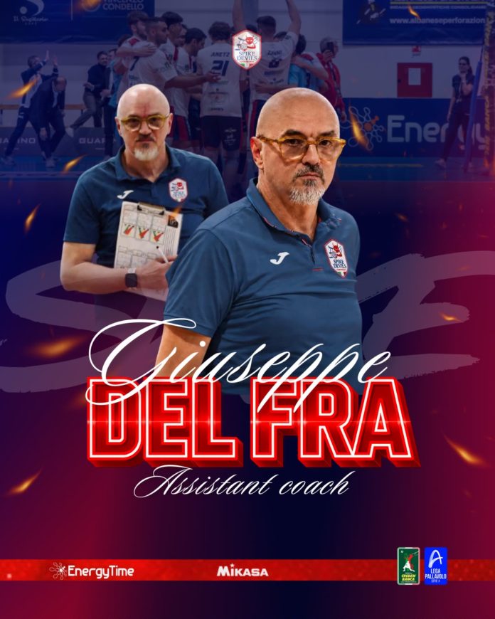 Volley, A3, Energy Time Spike Devils, Giuseppe Del Fra entra nello staff